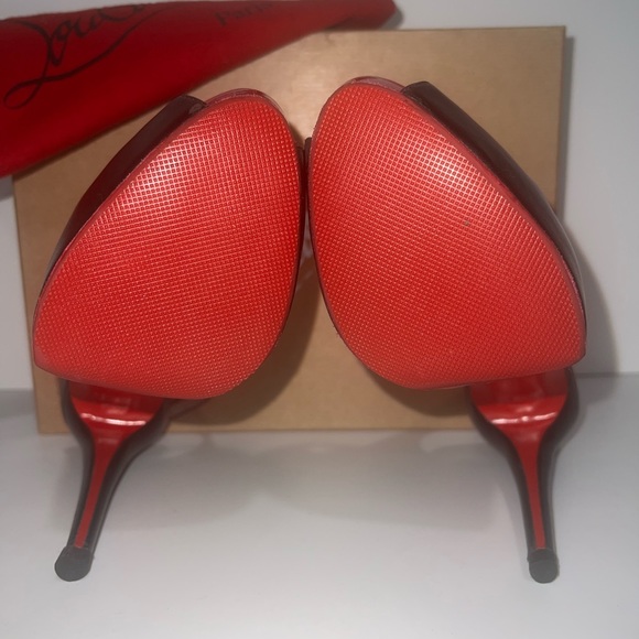 CHRISTIAN LOUBOUTIN Very Privè Private Number black leather platform heels - Picture 9 of 9